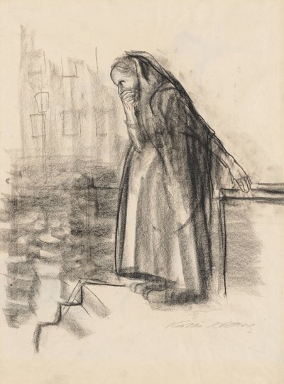 Femme enceinte envisageant le suicide (recto) - Käthe Kollwitz
