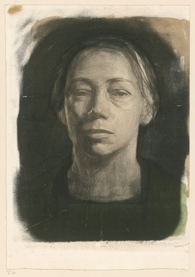 Autoportrait de face (2e état) - Käthe Kollwitz