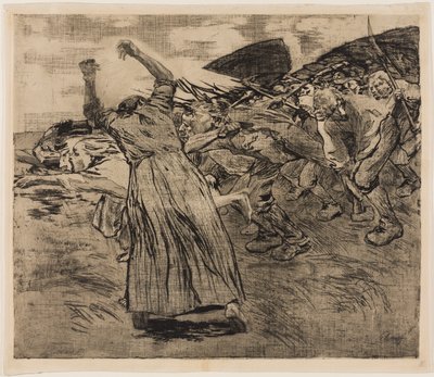 Feuille 5 du cycle «Guerre des paysans» - Käthe Kollwitz
