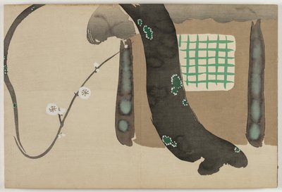 Fleurs de Cent Mondes (Momoyogusa) : Prunier sous les Avant-toits - Kamisaka Sekka
