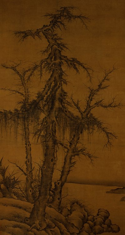 Vieux arbres, bambous et rochers, vers 1300 - Kan Li