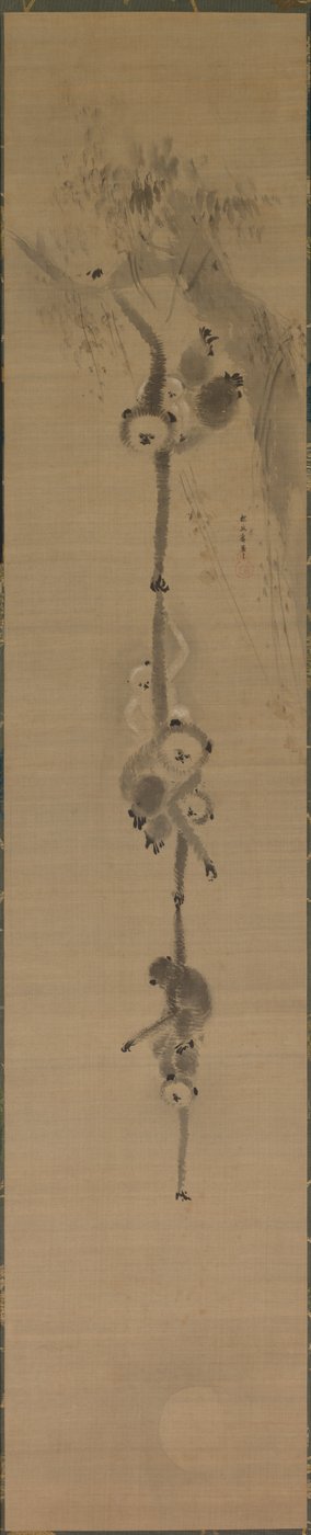 Singes atteignant la lune - Kanō Tan’yū