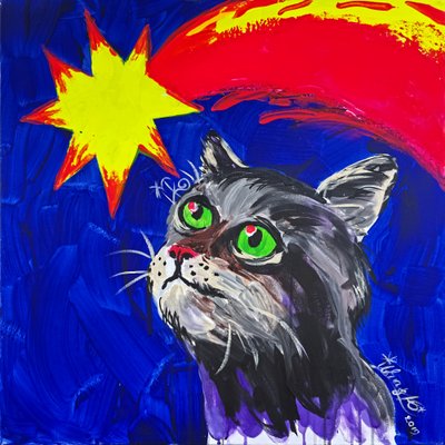 Chat et comète - Kanat Ibragimov