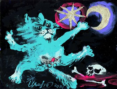 Le chat mystique et la lune - Kanat Ibragimov