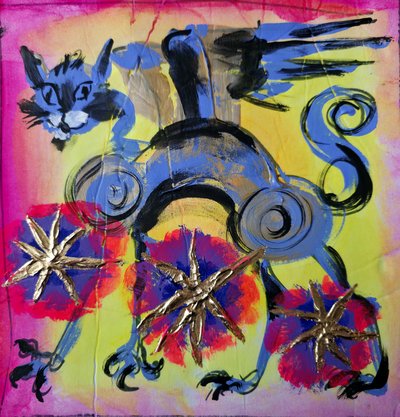 Le chat bleu fantaisiste - Kanat Ibragimov
