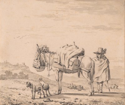 Homme avec un mulet - Karel Dujardin