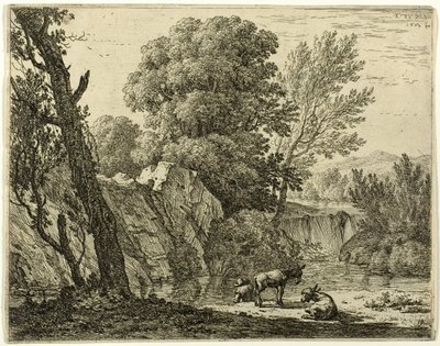Le Packer avec deux ânes - Karel Dujardin