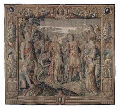 Octavia effectue la concorde de Tarente - Karel van II Mander