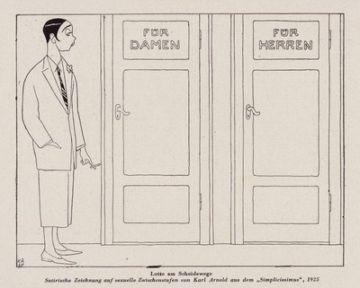 Transsexuel (litho) - Karl Arnold