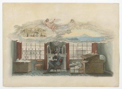 Berlin, Klosterstraße. Institut du commerce. Beuth dans son logement de fonction - Karl Friedrich Schinkel