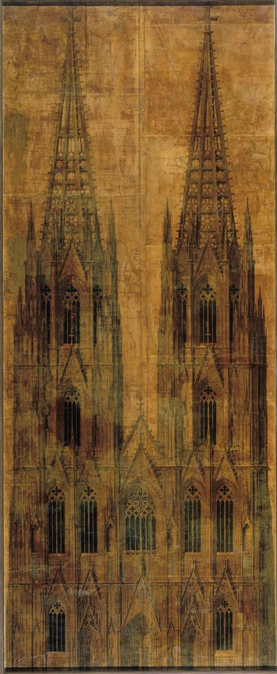 Cologne. Cathédrale. Élévation de la façade ouest - Karl Friedrich Schinkel