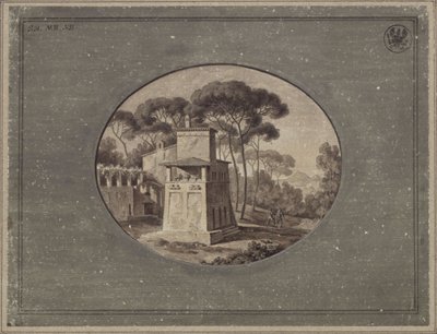 « Ferme laitière dans la pinède de la Villa Borghèse près de Rome » / La Casa Cenci dans le parc de la Villa Borghèse à Rome - Karl Friedrich Schinkel