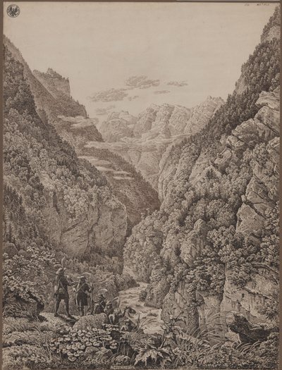 Col de Lueg près de Salzbourg - Karl Friedrich Schinkel
