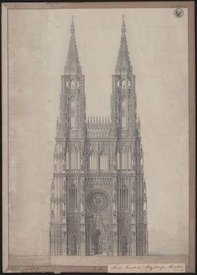 Strasbourg. Cathédrale. Projet pour l