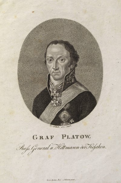 Portrait du comte Matvei Ivanovich Platov - Karl Friedrich Schulz