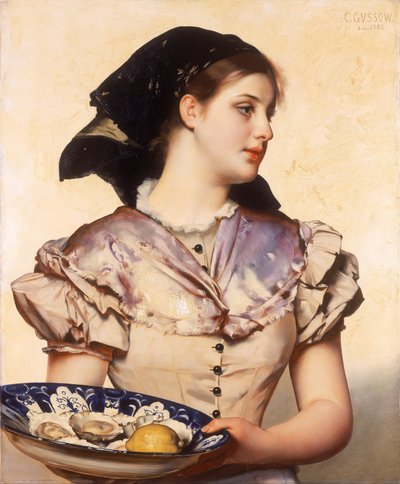 La fille aux huîtres - Karl Gussow