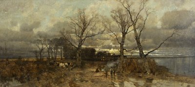 Scène en Hollande, vers 1885-90 - Karl Heffner