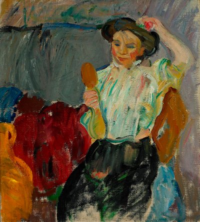 Danish : Lady with Hand Mirror Lady with Hand Mirror - Karl Isakson