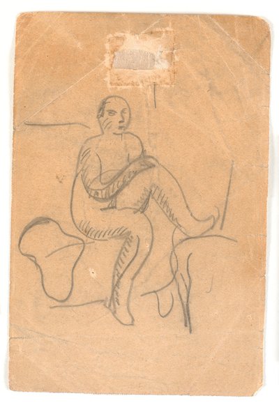 Femme nue assise - Karl Isakson