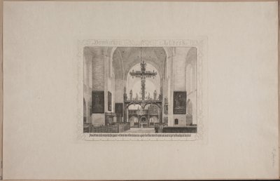 Danois : Intérieur de la cathédrale de Lübeck - Karl Jensen