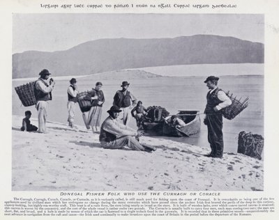Pêcheurs de Donegal utilisant le curragh ou coracle - Karl Karlovich Piratsky