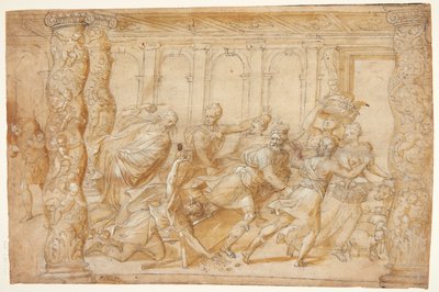 Danois : Le Christ chasse les prêteurs d