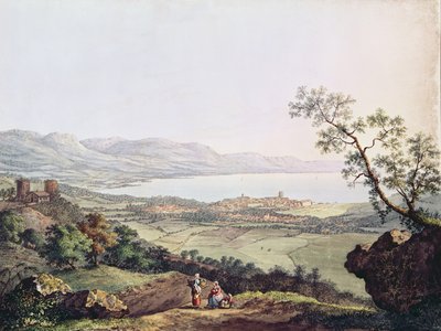 Vue de Genève depuis Saconex en Savoie - Karl Ludwig Hackert