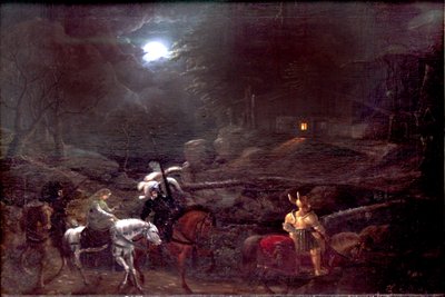 Chevalier devant la cabane du charbonnier - Karl Philipp Fohr