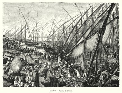 Quais sur le Nil à Bulaq, Le Caire, Égypte - Karl Wilhelm Gentz
