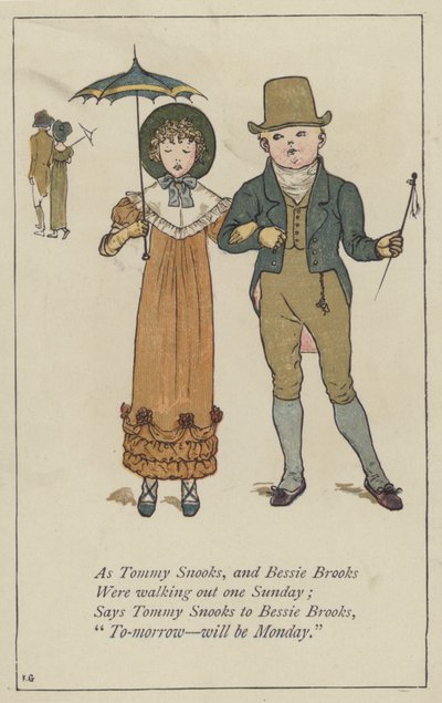 Comme Tommy Snooks et Bessie Brooks - Kate (after) Greenaway