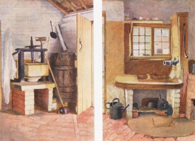 La pompe de cuisine et la vieille presse à fromage, Rolleston - Kate (after) Greenaway