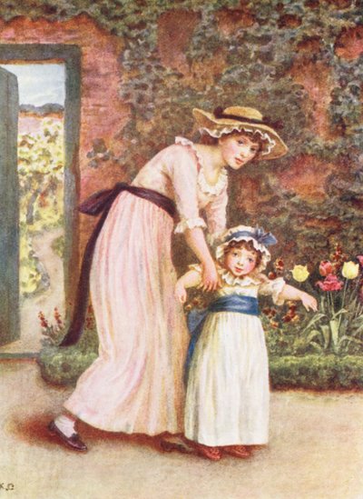 Deux Filles dans un Jardin - Kate (after) Greenaway