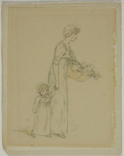 Femme avec Enfant - Kate Greenaway