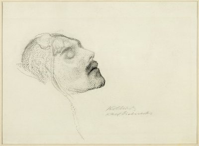 Karl Liebknecht sur son lit de mort - Kathe Schmidt Kollwitz
