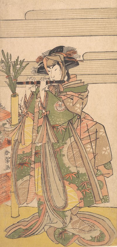 Le troisième Segawa Kikunojo en femme, vers 1780 - Katsukawa Shunjo