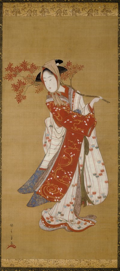 Danseuse avec une branche d