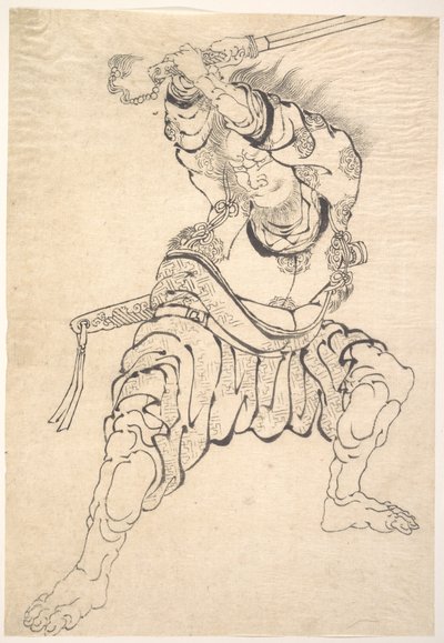 Un guerrier - Katsushika Hokusai