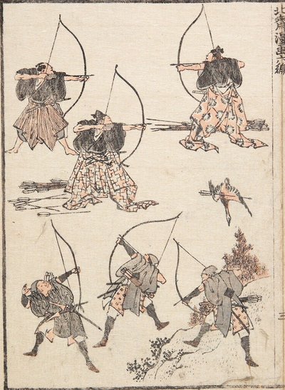 Archers - Katsushika Hokusai