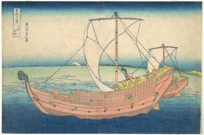 Au large de Kazusa (Kazusa no kairo), tiré de la série « Les trente-six vues du mont Fuji » (Fugaku sanjūrokkei) - Katsushika Hokusai