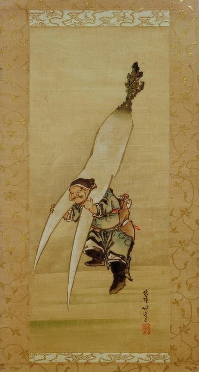 Le dieu de la chance Daikoku avec le radis géant - Katsushika Hokusai
