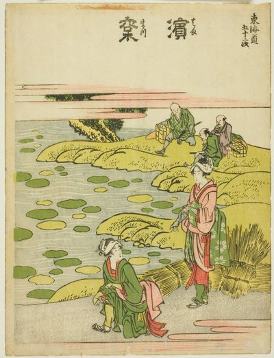 Hamamatsu, de la série "Les cinquante-trois stations du Tokaido (Tokaido gojusan tsugi)" - Katsushika Hokusai