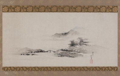 Paysage, période Edo, vers 1801-02 - Katsushika Hokusai