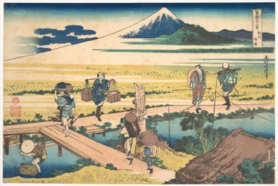 Nakahara, dans la province de Sagami (Sōshū Nakahara), tiré de la série « Les trente-six vues du mont Fuji » (Fugaku sanjūrokkei) - Katsushika Hokusai