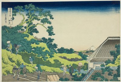 Surugadai à Edo, de la série "Trente-six Vues du Mont Fuji" - Katsushika Hokusai