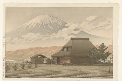 Le mont Fuji depuis le village de Narusawa - Kawase Hasui