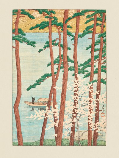 Haru no Arashiyama (Le printemps à Arashiyama) (1934) - Kawase Hasui