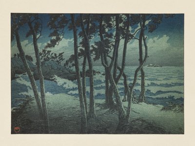 Hinomisaki, Izumo, extrait de la série « Souvenirs de voyages, troisième série » - Kawase Hasui
