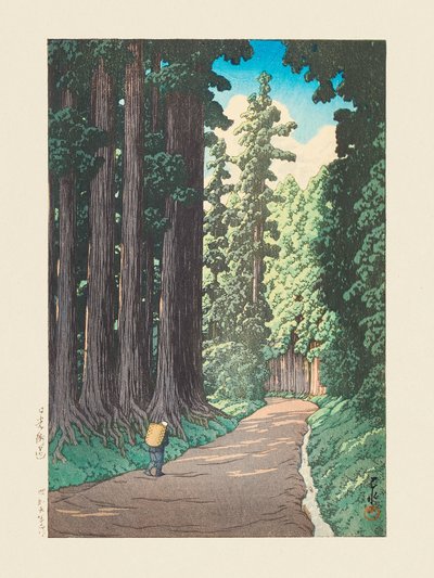 Nikko Gaido (La route de Nikko) (1930) - Kawase Hasui