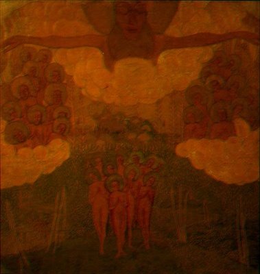 Triomphe des cieux, étude pour une fresque - Kazimir Severinovich Malevich