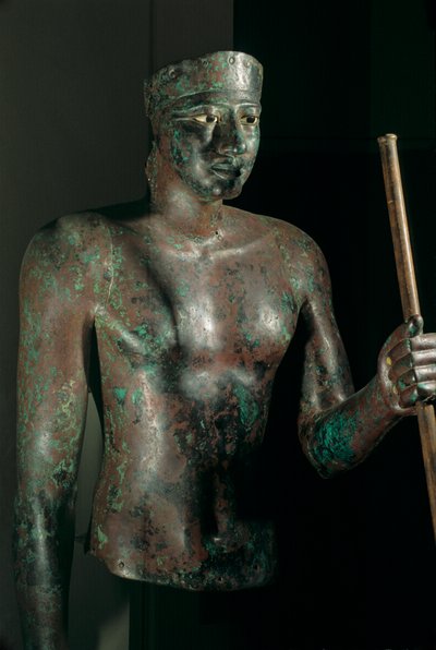 Statue de Pépi Ier, cuivre avec yeux incrustés de calcaire et d